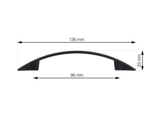 Skrinková úchytka s rozmermi 136 mm a 96 mm