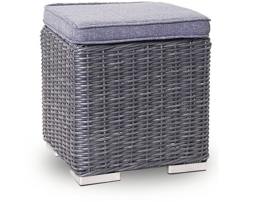 Pletená stolička s polstrovaným sedadlom a nohami