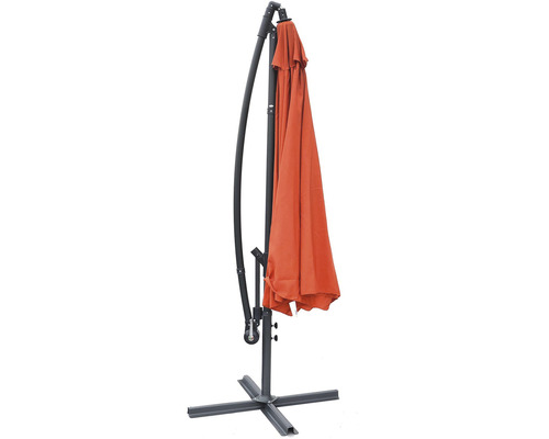Voľne stojaci slnečník s kovovou základňou
