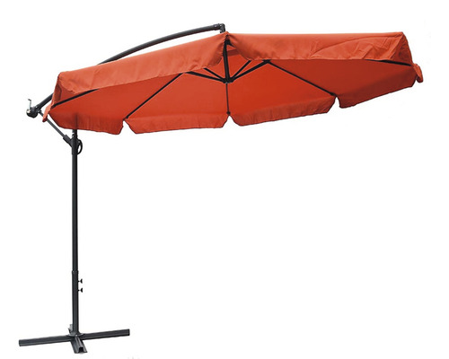 Výkyvný slnečník s kovovou základňou do záhrady