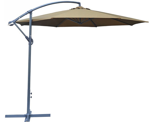 Výkyvný slnečník s kovovým rámom a obdĺžnikovým tienidlom