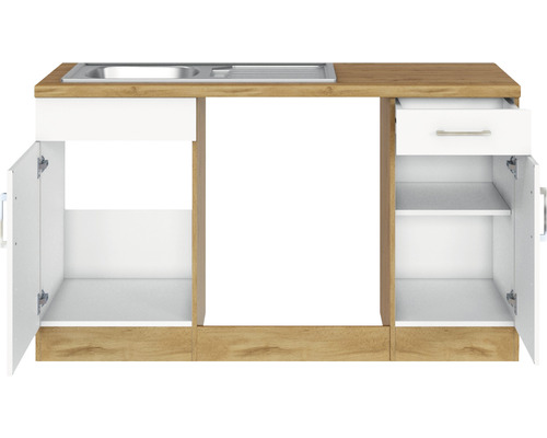 Skrinka pod umývadlo s umývadlom a zásuvkami