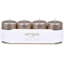 Štyri valcové sviečky v balení od Artman Candles