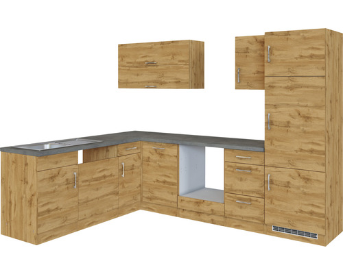 Kuchynská linka s hornými a dolnými skrinkami a pracovnou doskou