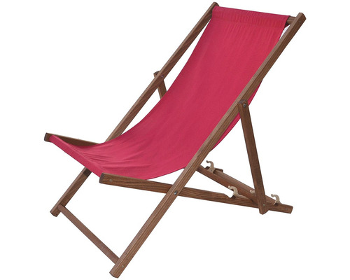 Drevené ležadlo s látkovým poťahom