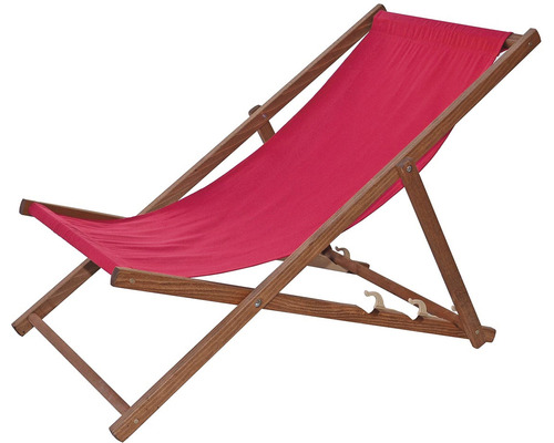 Drevené ležadlo s látkovým poťahom