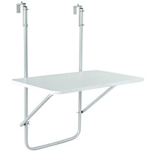 Skladací balkónový stolík na montáž na zábradlie