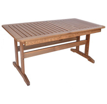 Záhradný stôl Rojaplast Luisa 160-210x90 cm drevený rozkladací-thumb-0