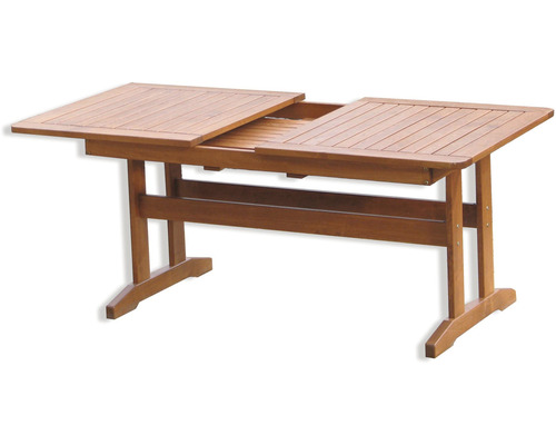 Rozkladací záhradný stôl z dreva