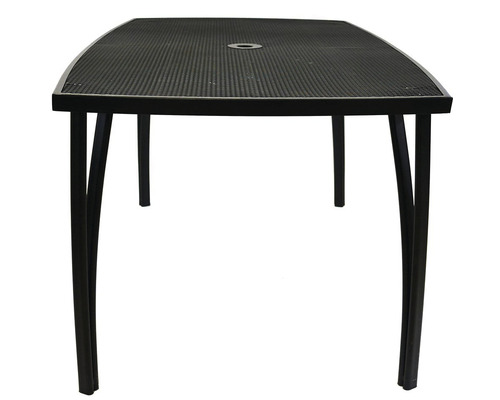 Záhradný stôl so stolovou doskou a štyrmi nohami