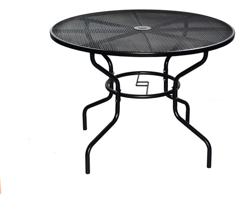 Okrúhly záhradný stôl z kovu