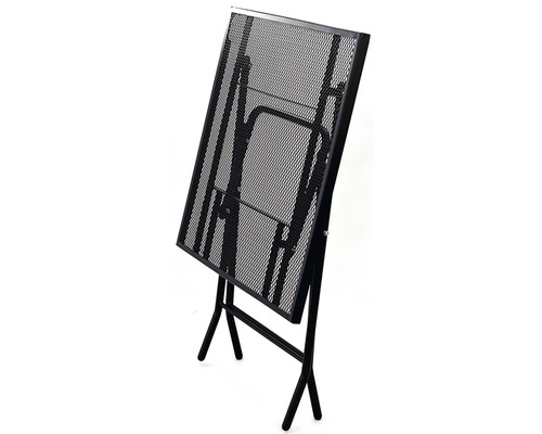 Skladací záhradný stôl z kovovej mriežky