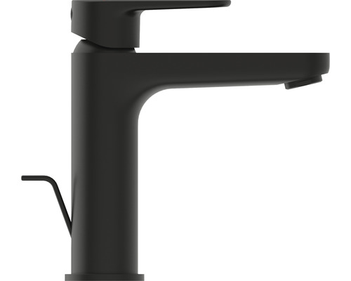 Čierna umývadlová batéria s pákou