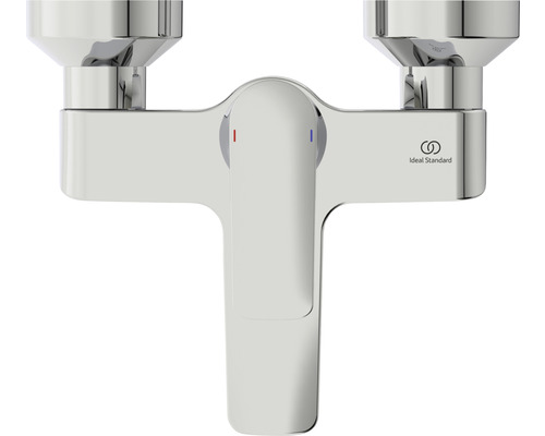 Nástenná vaňová batéria chrómová s regulátorom teploty a logom Ideal Standard