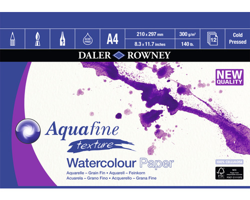 Aquafine Akvarelový blok A4