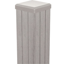 Plastový plotový stĺpik s krytkou