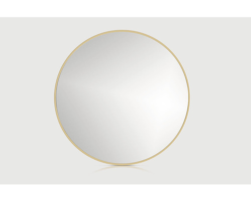 Zrkadlo do kúpeľne Cordia priemer 80 cm zlatý ram