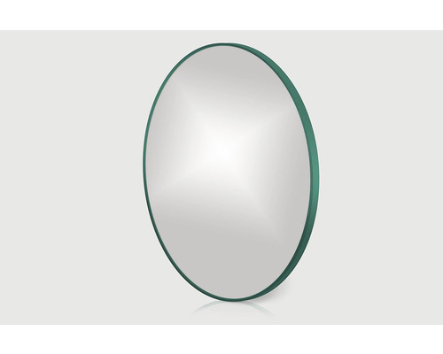Zrkadlo do kúpeľne oblé 80 cm zelený ram