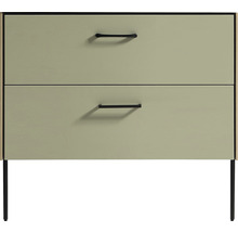 Kúpeľňová skrinka pod umývadlo Differnz Legs zelená 90 x 85 x 45,5 cm