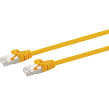 Žltý sieťový kábel s konektorom RJ45