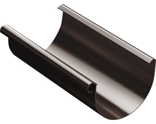 Odkvapový žľab Precit Roof Ø 125 mm plastový dĺžka 2000 mm hnedý Kovový odkvap