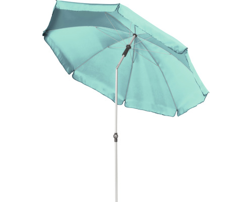 Otvorený záhradný slnečník s kovovým rámom