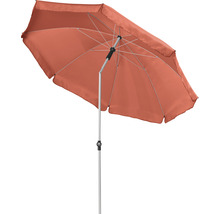 Záhradný slnečník s oceľovým rámom a látkovým poťahom