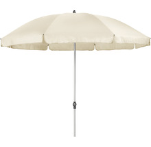 Otvorený slnečník s kovovým stojanom