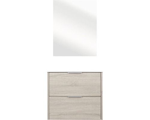 Skrinka na topánky s dvomi priehradkami a zrkadlom