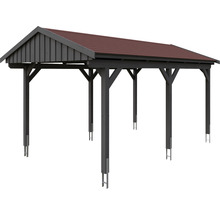 Voľne stojaci drevený carport so strechou