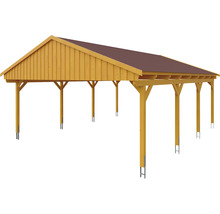 Drevený carport so strechou