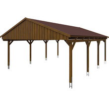 Drevený carport so strechou