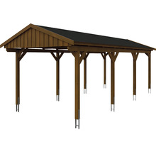 Drevený carport so strechou