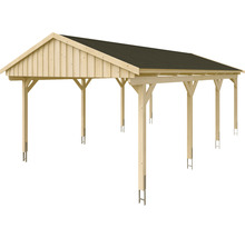 Drevený carport so strechou