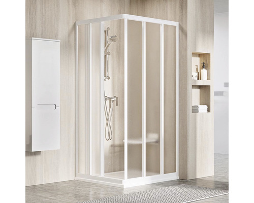 Jedna strana sprchového kúta RAVAK ASRV3-80 198 white+Grape 15V401R2ZG