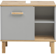 Skrinka pod umývadlo s jednými dvierkami a otvorenou priehradkou