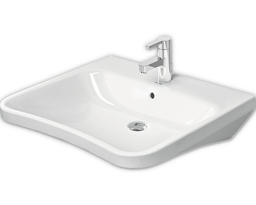 Klasické umývadlo Bezbariérové umývadlo DURAVIT DuraStyle sanitárna keramika biela 65 x 60 2329650000 Keramické umývadlo s batériou do kúpeľne