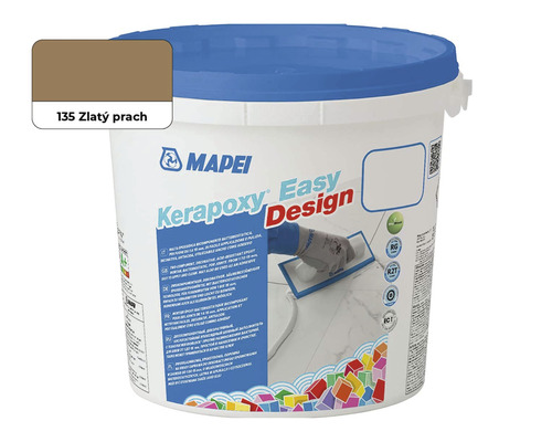 Škárovacia hmota Mapei Kerapoxy Easy Design 135 zlatý prach 3 kg Mapei Kerapoxy Easy Design škárovacia hmota farby zlatého prachu