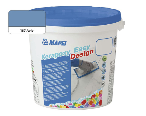 Škárovacia hmota Mapei Kerapoxy Easy Design 167 avio 3 kg Vedro na maltu Mapei Kerapoxy Easy Design