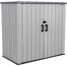 Plastová záhradná skriňa s dvomi dverami a úchytmi