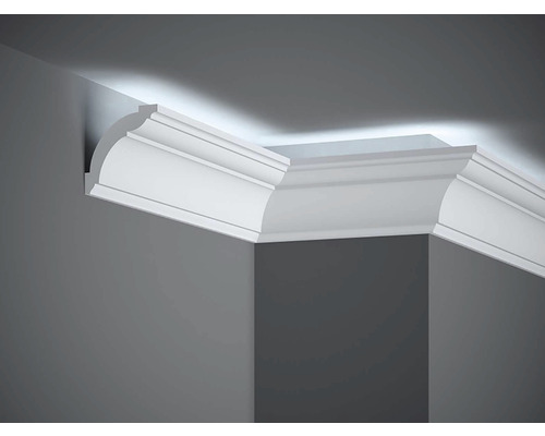 Stropná lišta na LED osvetlenie MD367 Polyforce biela, Mardom 200 x 7,2 x 7,2 cm