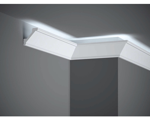 Stropná lišta na LED osvetlenie MD368 Polyforce biela, Mardom 200 x 5,3 x 5 cm
