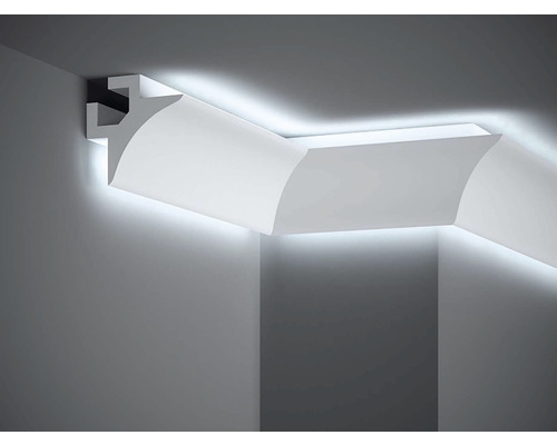 Stropná lišta na LED osvetlenie QL002 Polyforce biela, Mardom 200 x 8,5 x 8,5 cm