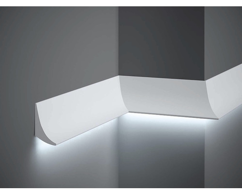 Lišta na stenu pre LED osvetlenie QL006 Polyforce biela, Mardom 200 x 7 x 4,2 cm