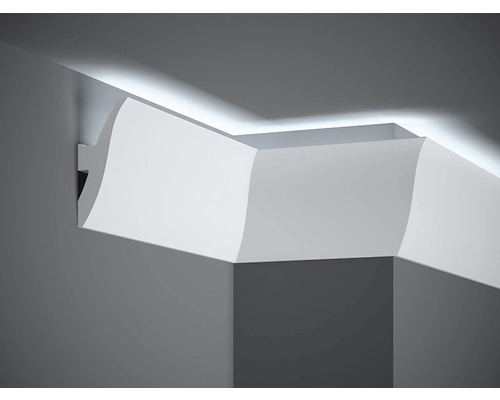 Stropná lišta na LED osvetlenie QL009 Polyforce biela, Mardom 200 x 12 x 4,7 cm