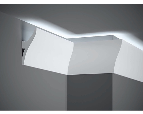 Stropná lišta na LED osvetlenie QL010 Polyforce biela, Mardom 200 x 12 x 4,2 cm
