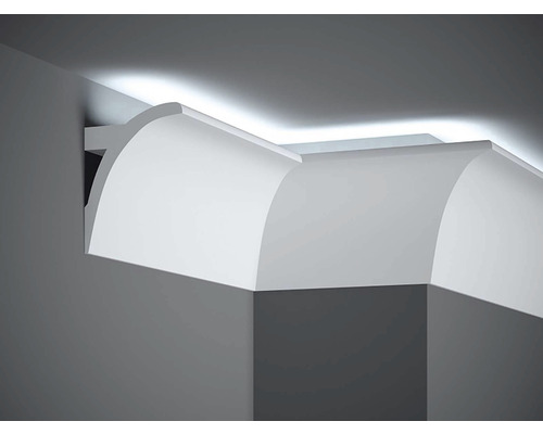 Stropná lišta na LED osvetlenie QL011 Polyforce biela, Mardom 200 x 13 x 9,1 cm