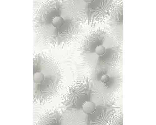 Vliesová tapeta 10191-31 Elle Decoration 2 grafická sivá 0,53 x 10,05 m Tapeta s abstraktným radiálnym vzorom