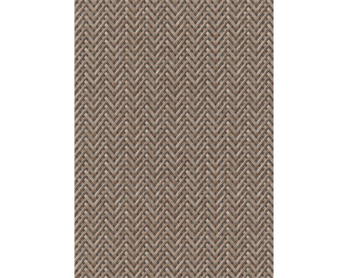 Vliesová tapeta 10209-11 Code Nature Pruhy hnedá 0,53 x 10,05 m Detail koberca so vzorom rybej kosti