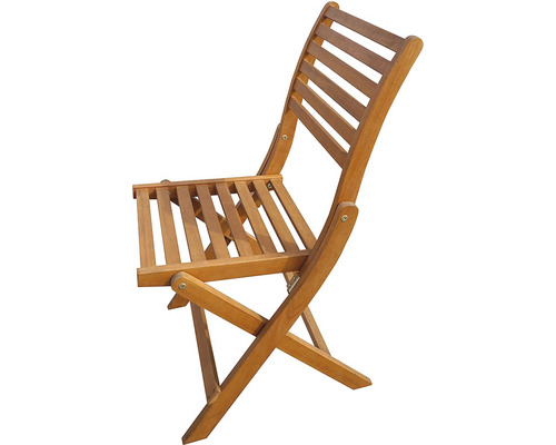 Skladacia drevená stolička pre vonkajšie použitie